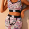 Eraneu Yoga Pop Art Print Lingerie Set Sports, Bra & Panty Set