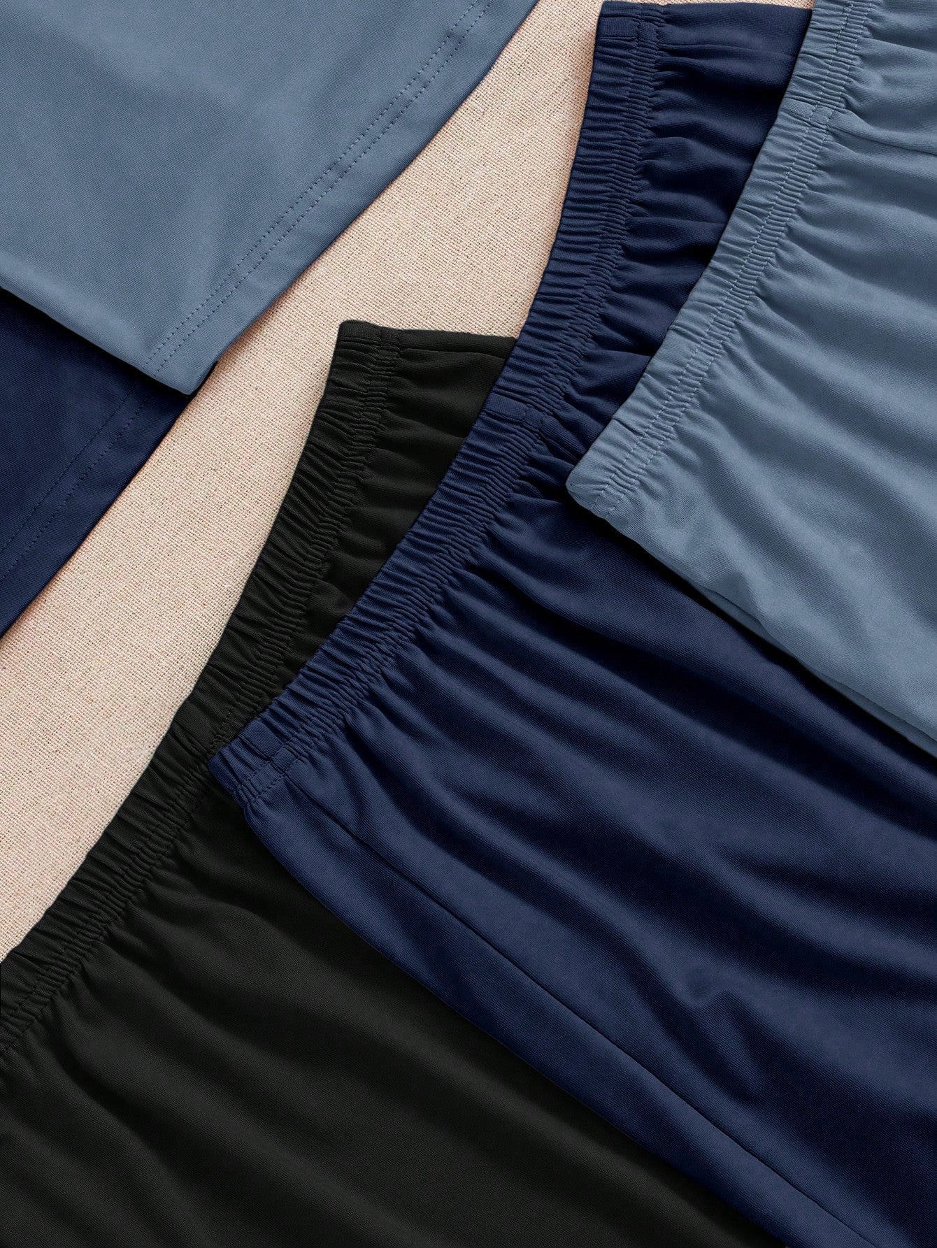 3pcs/Set Solid Color Vest & Shorts Home Wear Set